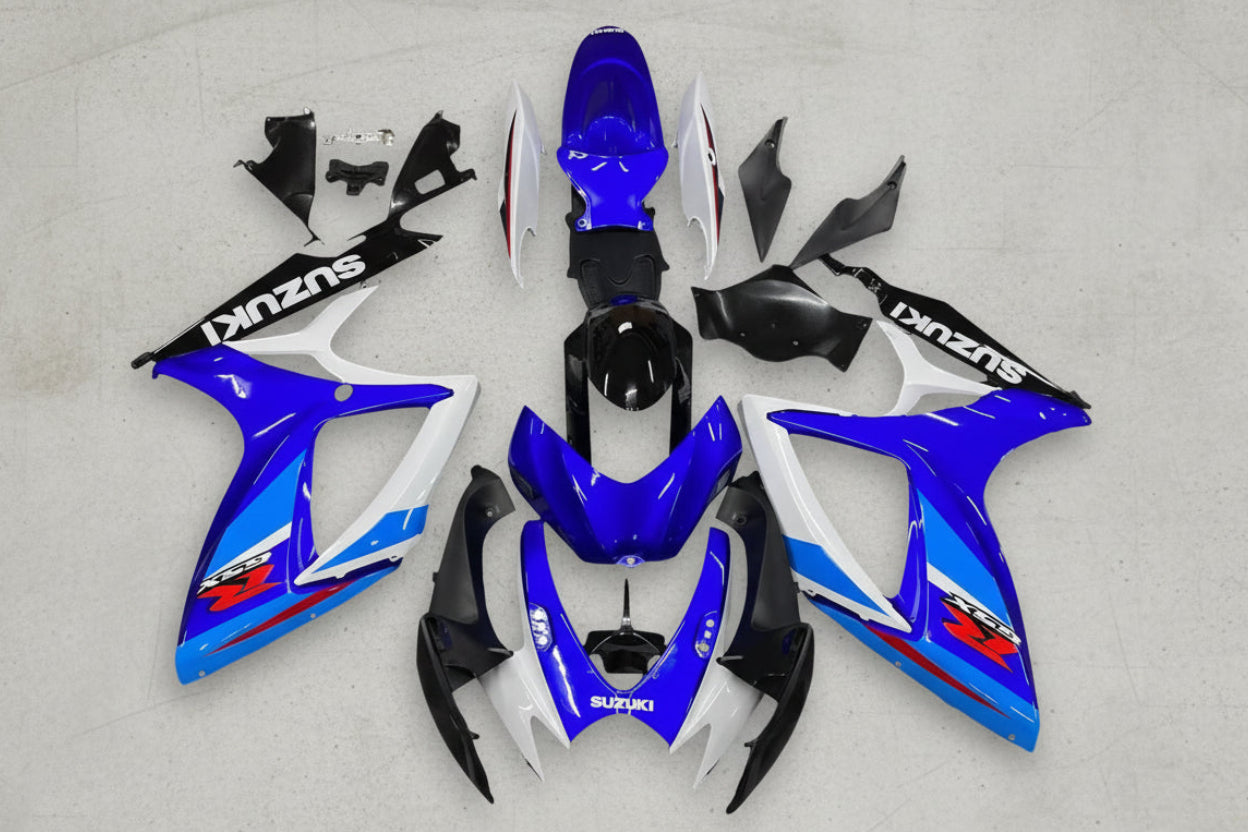 Suzuki GSXR 600 Fairings (2006-2007) White, Dual Blue, Red, Black at KingsMotorcycleFairings.com