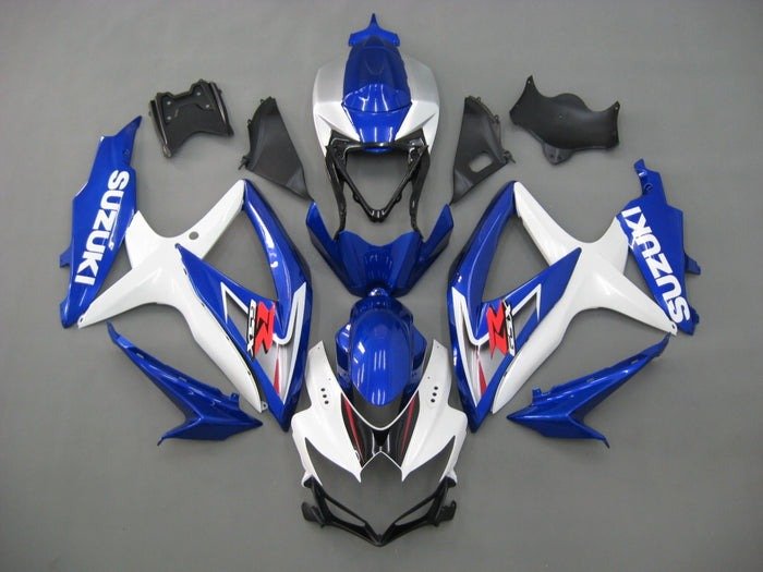 Suzuki GSXR 600 Fairings (2008-2010) Blue, White, Red Original at KingsMotorcycleFairings.com