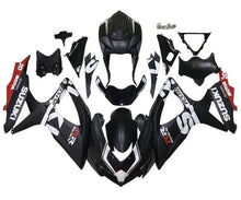 Suzuki GSXR 600 Fairings (2008-2010) Matte Black, White, Red at KingsMotorcycleFairings.com