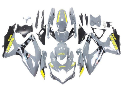 Suzuki GSXR600 Fairing Kit (2008-2010) Nardo Gray, Yellow, Black at KingsMotorcycleFairings.com
