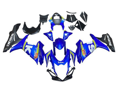 Suzuki GSXR600 Fairings (2011-2024) Blue, Black, White, Yellow at KingsMotorcycleFairings.com