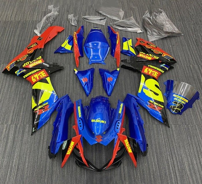 Suzuki GSXR600 Fairings (2011-2024) Blue, Red, Yellow, Black at KingsMotorcycleFairings.com