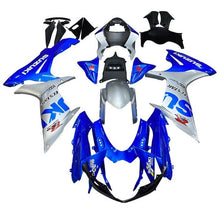 Suzuki GSXR600 Fairings (2011-2024) Blue, Silver at KingsMotorcycleFairings.com