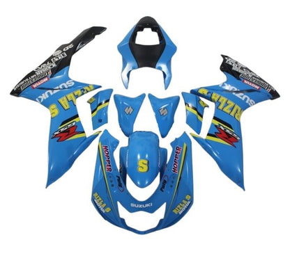 Suzuki GSXR600 Fairings (2011-2024) Blue, Yellow Rizla at KingsMotorcycleFairings.com