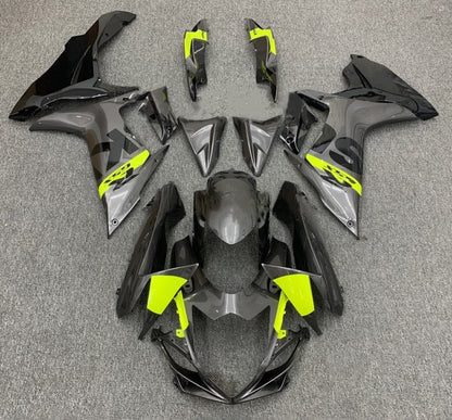 Suzuki GSXR600 Fairings (2011-2024) Gray, Black, Neon Yellow at KingsMotorcycleFairings.com