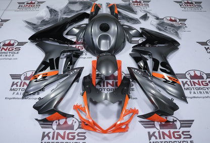Suzuki GSXR600 Fairings (2011-2024) Gray, Orange, Black at KingsMotorcycleFairings.com
