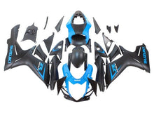 Suzuki GSXR600 Fairings (2011-2024) Matte Black, Light Blue at KingsMotorcycleFairings.com