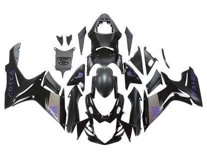 Suzuki GSXR 600 Fairings (2011-2024) Matte Black, Silver, Purple at KingsMotorcycleFairings.com