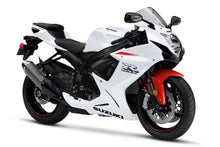 Suzuki GSXR600 Fairings (2011-2024) Pearl White, Red from KingsMotorcycleFairings.com