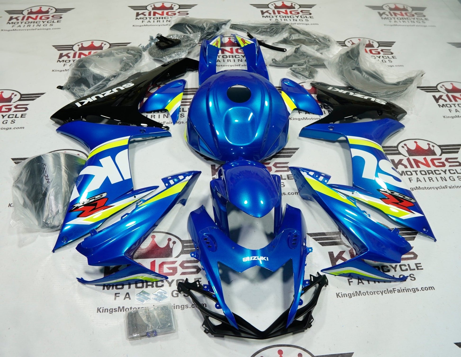 Suzuki GSXR600 Fairings (2025-2026) Blue, White, Black, Green at KingsMotorcycleFairings.com