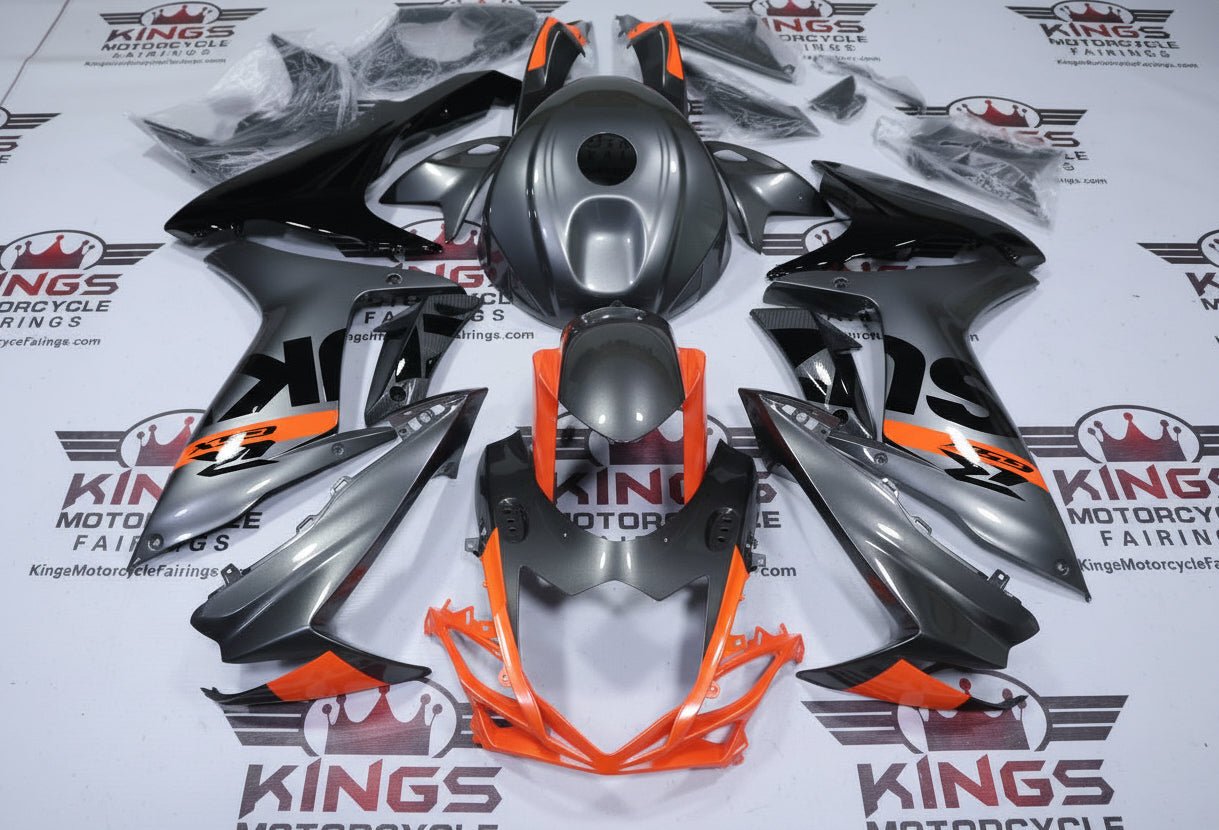 Suzuki GSXR600 Fairings (2025-2026) Gray, Orange, Black at KingsMotorcycleFairings.com