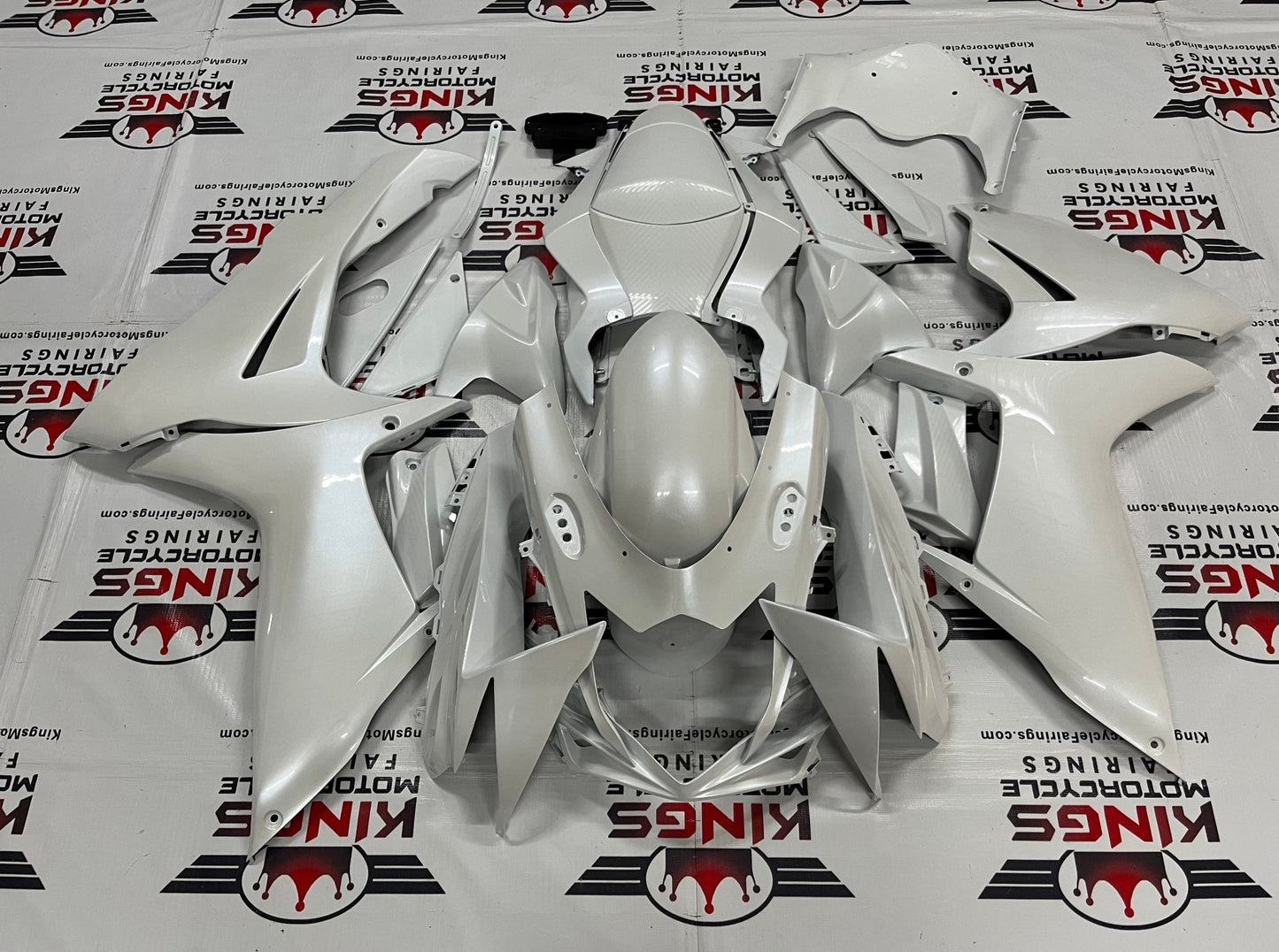Suzuki GSXR600 Fairings (2025-2026) Pearl White at KingsMotorcycleFairings.com