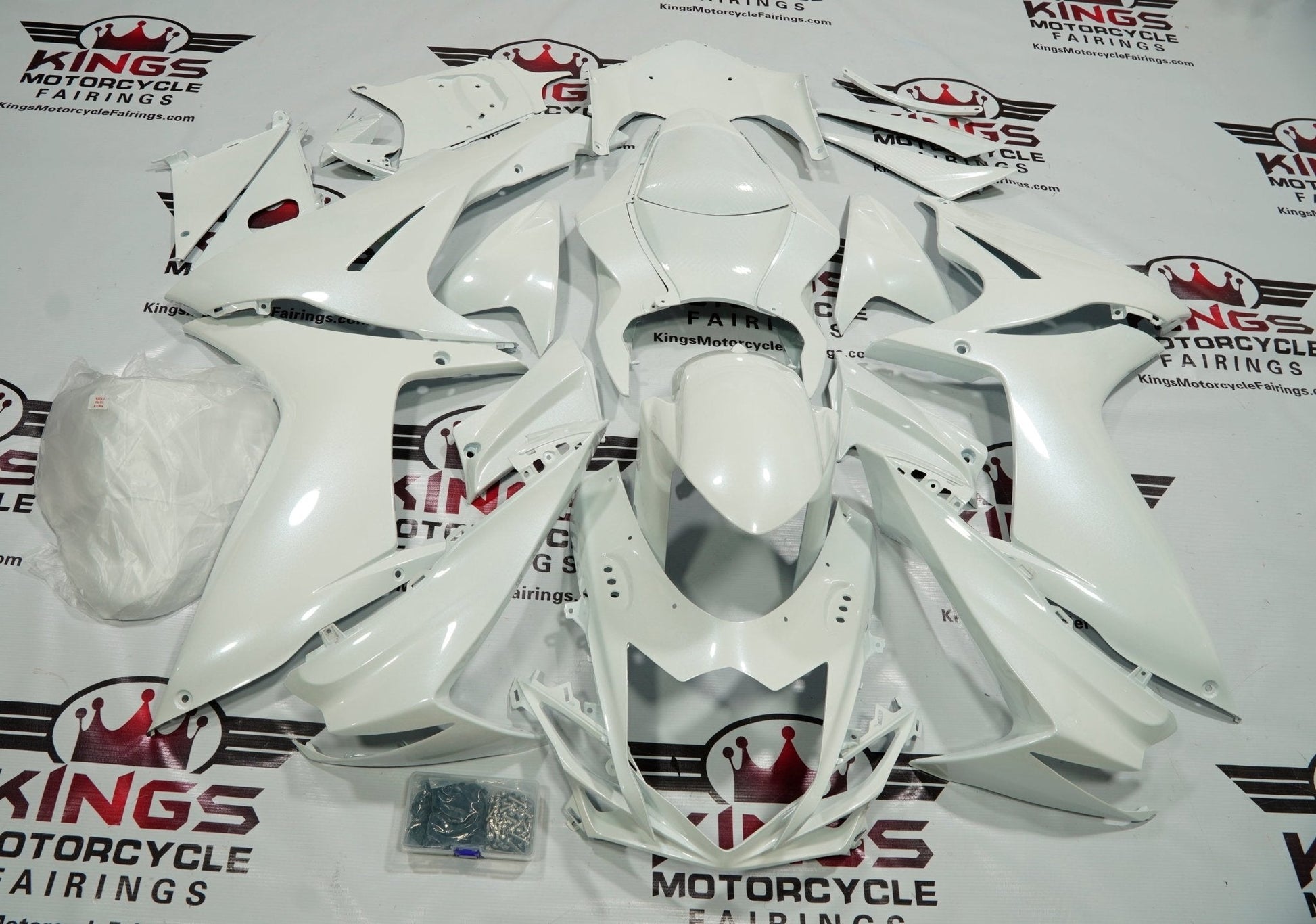 Suzuki GSXR600 Fairings (2025-2026) White at KingsMotorcycleFairings.com