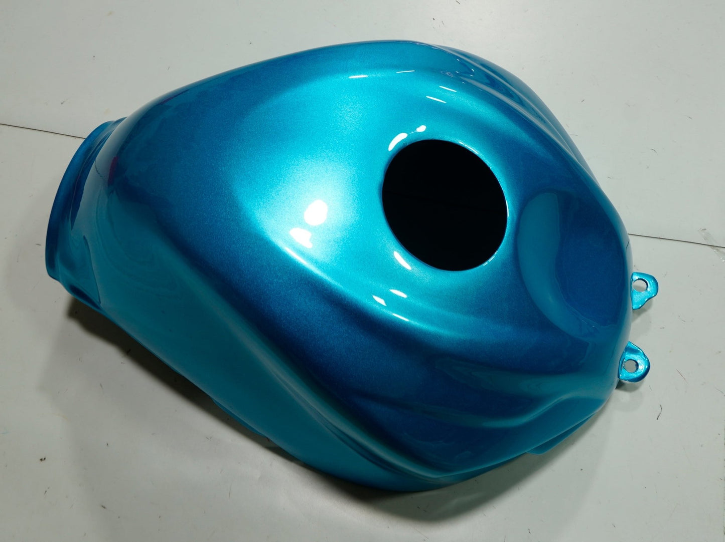 Suzuki GSXR600 Tank Fairing (2025-2026) Matte Black, Turquoise Blue at KingsMotorcycleFairings.com