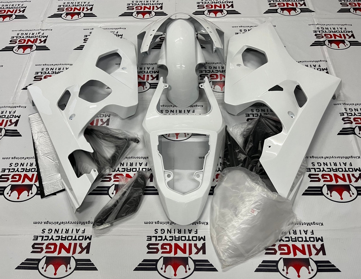 Suzuki GSXR600 (2004-2005) All White Fairings at KingsMotorcycleFairings.com 