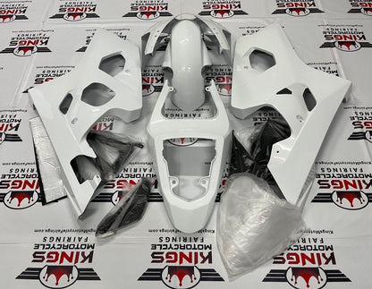 Suzuki GSXR600 (2004-2005) All White Fairings at KingsMotorcycleFairings.com 