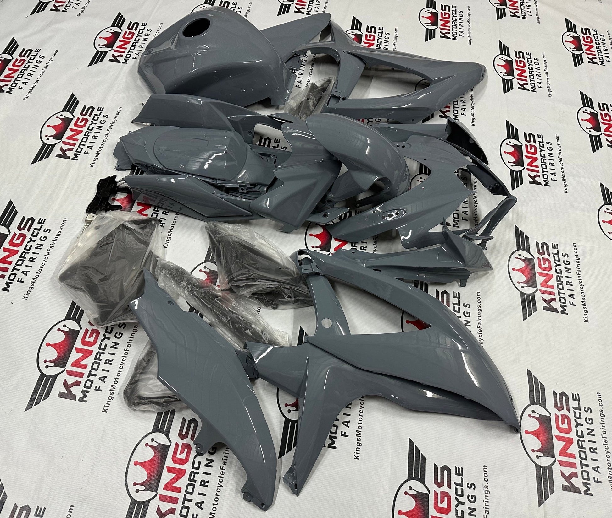 Suzuki GSXR600 Fairings (2008-2010) Nardo Gray at KingsMotorcycleFairings.com