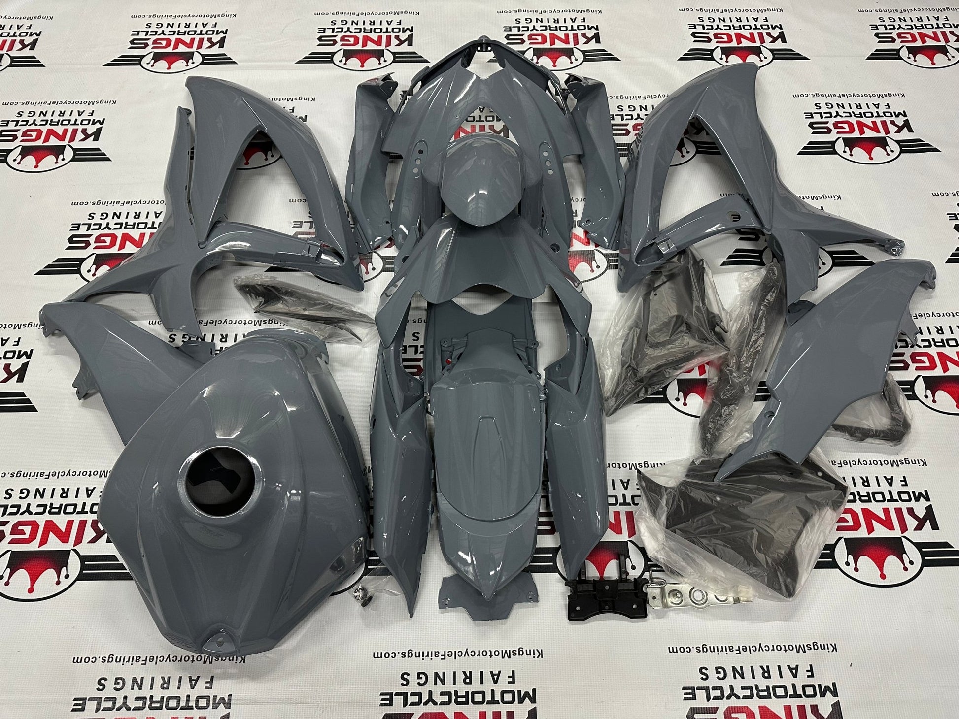 Suzuki GSX-R 600 Fairings (2008-2010) Nardo Gray at KingsMotorcycleFairings.com