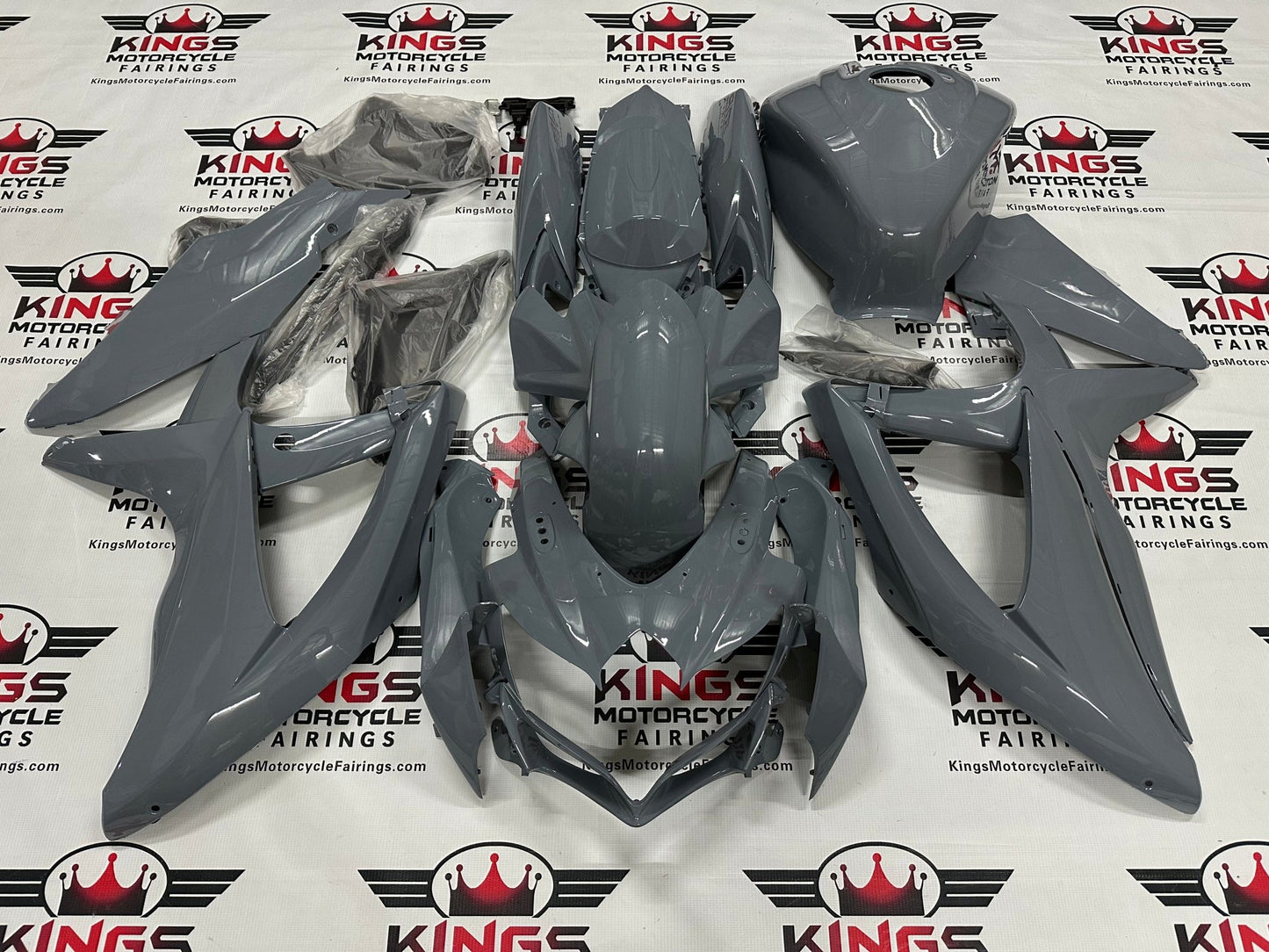 Suzuki GSXR600 Fairings (2008-2010) Nardo Gray at KingsMotorcycleFairings.com