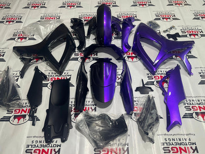 Suzuki GSXR 750 Fairings (2006-2007) Purple, Faux Carbon Fiber at KingsMotorcycleFairings.com