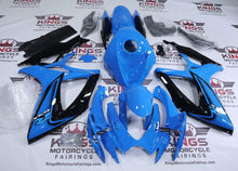 Suzuki GSXR750 Fairing Kit (2006-2007) Gloss Light Blue, Black from KingsMotorcycleFairings.com