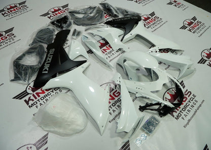Suzuki GSXR750 Fairing Kit (2025-2026) Pearl White, Black at KingsMotorcycleFairings.com