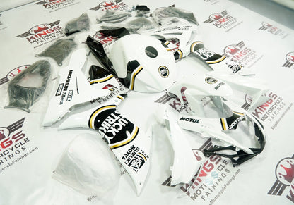 Suzuki GSXR750 Fairing Kit (2025-2026) White Lucky Strike at KingsMotorcycleFairings.com