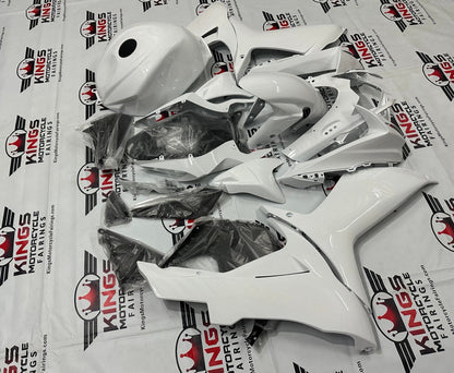 Suzuki GSXR750 Fairing Set (2011-2024) White on White from KingsMotorcycleFairings.com