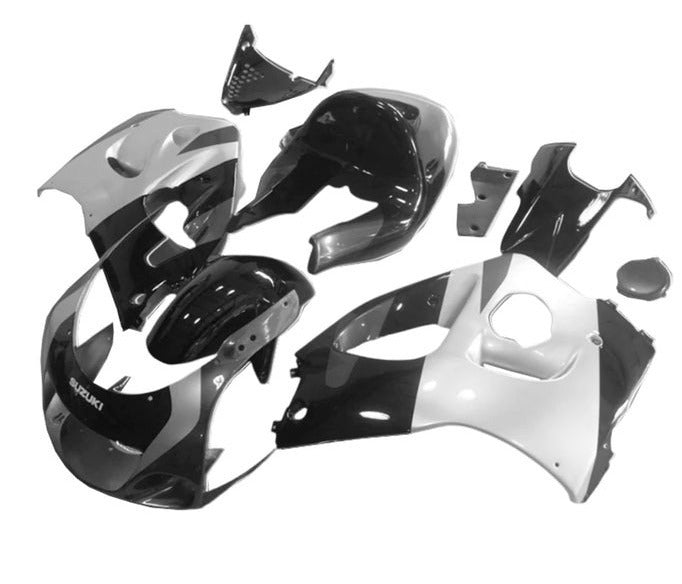 Suzuki GSXR750 Fairings (1996-1999) Black, Gray, Silver at KingsMotorcycleFairings.com