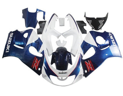 Suzuki GSXR750 Fairings (1996-1999) White, Blue, Red at KingsMotorcycleFairings.com