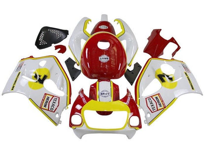 Suzuki GSXR 750 Fairings (1996-1999) White, Red, Yellow Texaco at KingsMotorcycleFairings.com