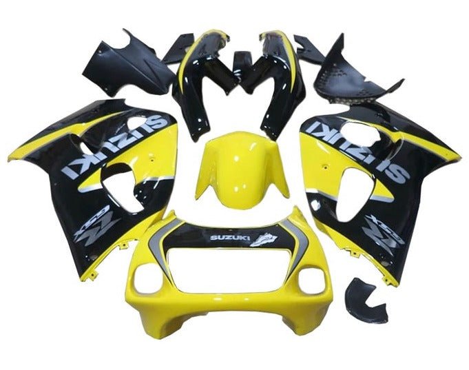 Suzuki GSXR 750 Fairings (1996-1999) Yellow, Black, Silver at KingsMotorcycleFairings.com