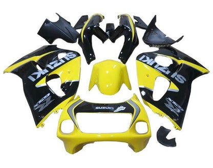 Suzuki GSXR 750 Fairings (1996-1999) Yellow, Black, Silver at KingsMotorcycleFairings.com