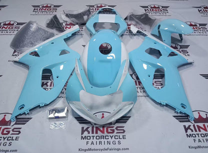 Suzuki GSXR750 Fairings (2000-2003) Baby Blue, White at KingsMotorcycleFairings.com
