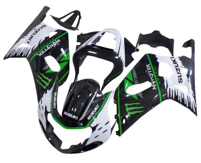 Suzuki GSXR750 Fairings (2000-2003) Black, White, Green, Monster at KingsMotorcycleFairings.com