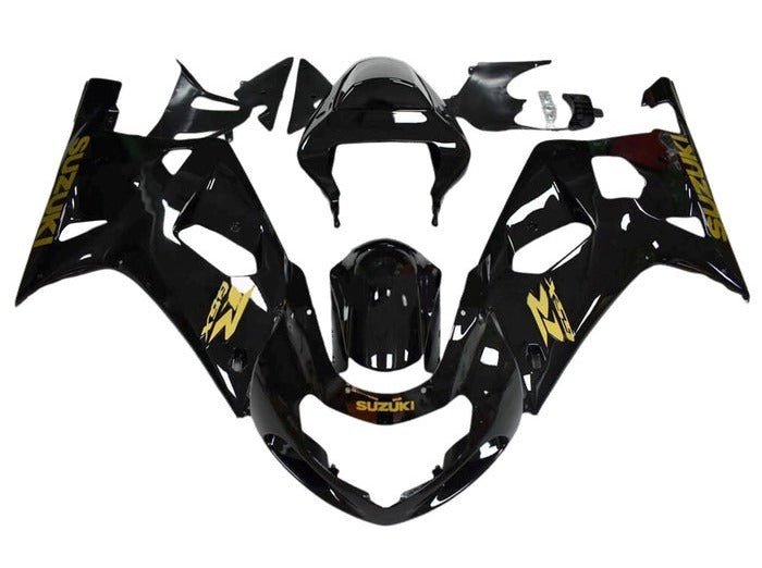 Suzuki GSXR750 Fairings (2000-2003) Black, Yellow at KingsMotorcycleFairings.com
