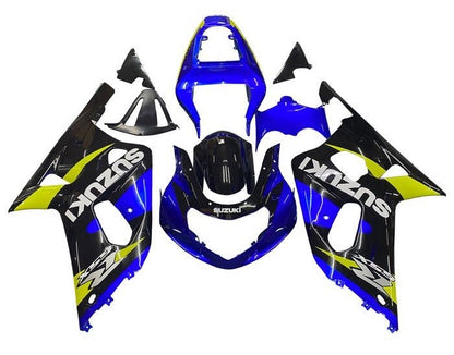 Suzuki GSXR750 Fairings (2000-2003) Blue, Black, Yellow, White at KingsMotorcycleFairings.com