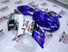 Suzuki GSXR750 Fairings (2000-2003) Blue, White, Black Stripe at KingsMotorcycleFairings.com