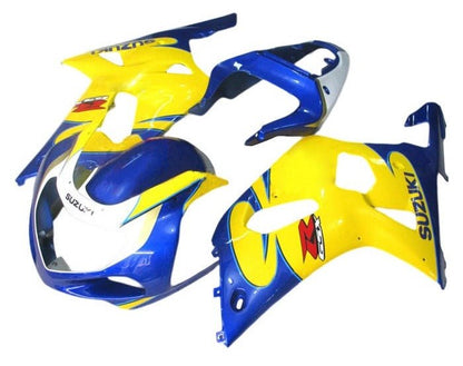 Suzuki GSXR 750 Fairings (2000-2003) Blue, Yellow Tribal at KingsMotorcycleFairings.com