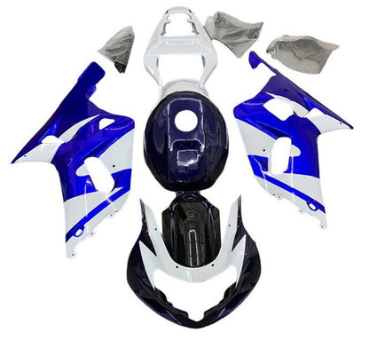 Suzuki GSXR 750 Fairings (2000-2003) Dark Blue, Blue, White at KingsMotorcycleFairings.com
