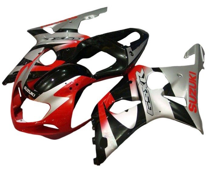 Suzuki GSXR750 Fairings (2000-2003) Red, Black, Silver, Fade at KingsMotorcycleFairings.com