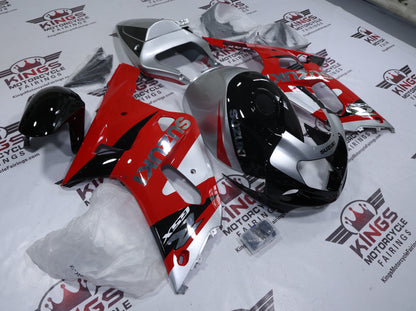 Suzuki GSXR750 Fairings (2000-2003) Red, Silver, Black, Chrome from KingsMotorcycleFairings.com 