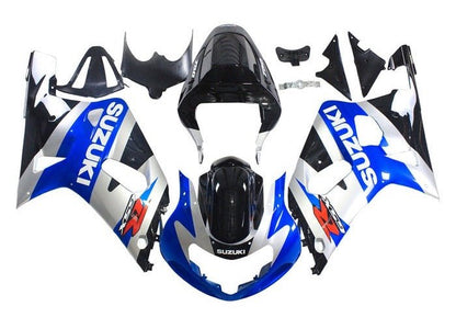 Suzuki GSXR 750 Fairings (2000-2003) Silver, Blue, Black at KingsMotorcycleFairings.com