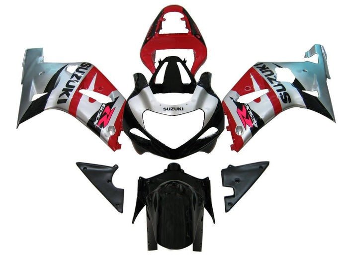 Suzuki GSXR 750 Fairings (2000-2003) Silver, Red, Black at KingsMotorcycleFairings.com