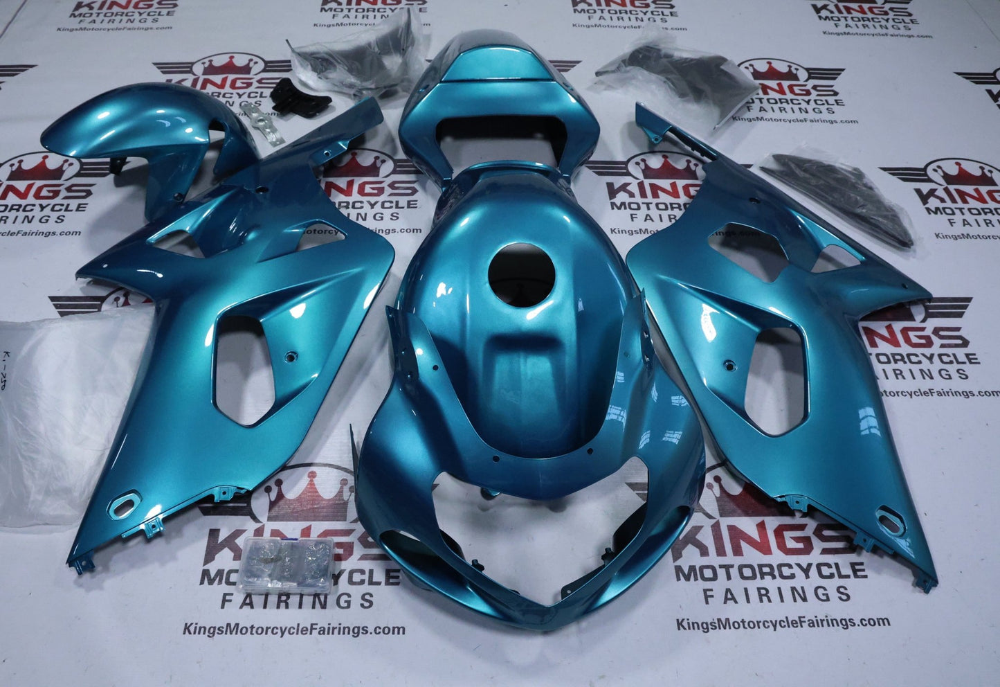 Suzuki GSXR750 Fairings (2000-2003) Teal Blue from KingsMotorcycleFairings.com