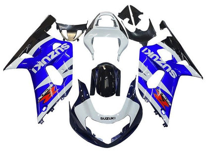 Suzuki GSXR 750 Fairings (2000-2003) White, Blue, Dark Blue, Black at KingsMotorcycleFairings.com