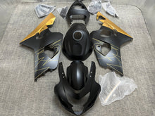 Suzuki GSXR750 Fairings (2004-2005) Flat Black, Gold Tribal at KingsMotorcycleFairings.com