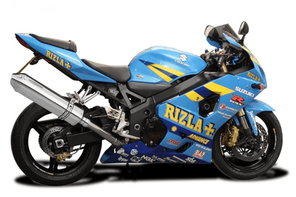 Suzuki GSXR750 Fairings (2004-2005) Light Blue, Yellow, Blue Rizla at KingsMotorcycleFairings.com