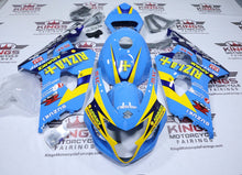 Suzuki GSXR750 Fairings (2004-2005) Light Blue, Yellow, Navy Blue Rizla at KingsMotorcycleFairings.com