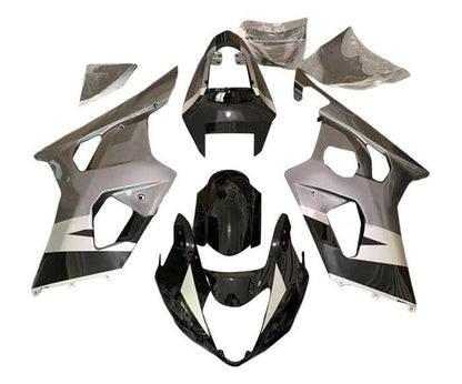 Suzuki GSXR750 Fairings (2004-2005) Silver, Black, Gray at KingsMotorcycleFairings.com